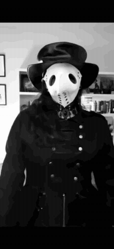 Person In Plague Doctor Mask And Top Hat GIF