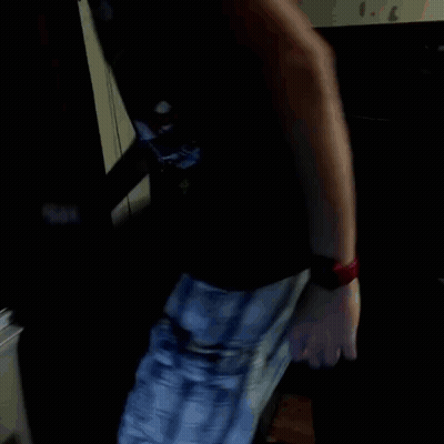 Person In Plaid Pants With Fox Shirt GIF