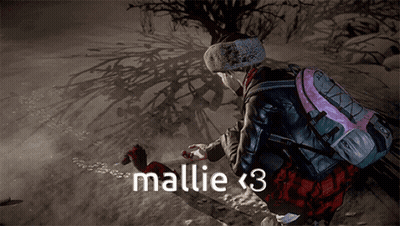 Person In Plaid Shirt With Pink Backpack Says Mallie < 3 GIF