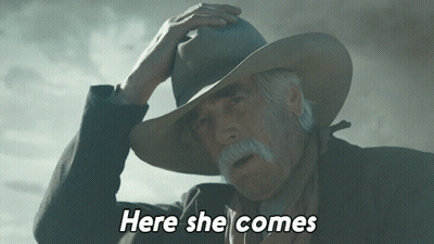 Person In Rain With Car Saying It's Just A Little Rain GIF