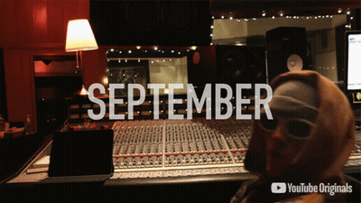 Person In Recording Studio Saying September GIF