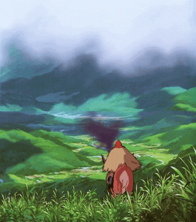 Person In Red Hat Looking Over River GIF