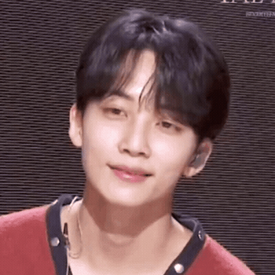 Person In Red Shirt Close Up GIF