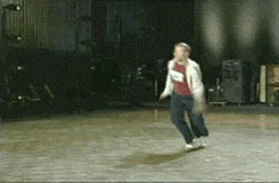 Person In Red Shirt Dancing GIF