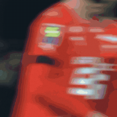 Person In Red Shirt With SD GIF