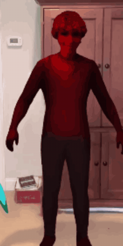 Person In Red Sweater And Black Pants GIF