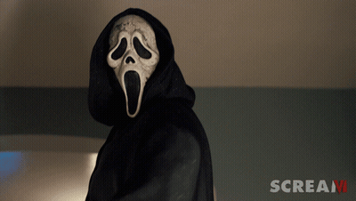 Person In Scream Mask Saying Scream GIF