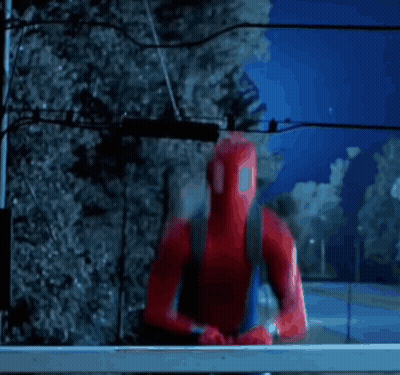 Person In Spiderman Suit Jumping GIF