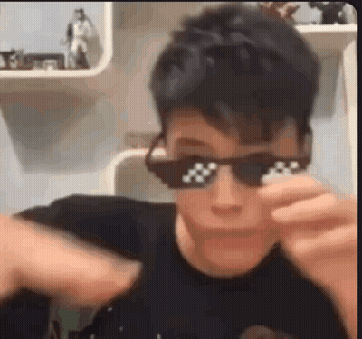 Person In Sunglasses I Didn't Choose The Thug Life GIF