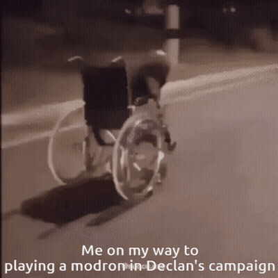 Person In Wheelchair Playing Modron In Declar's Campaign GIF