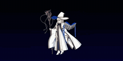 Person In White Dress Flying GIF
