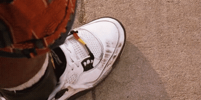 Person In White Sneakers GIF