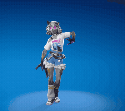 Person In Wolf Shirt Dancing GIF