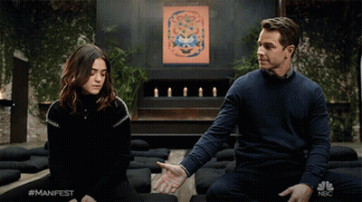 Person In Yellow Hat And Scarf GIF