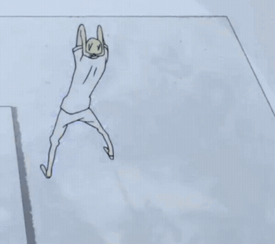 Person Jumping With Arms Up GIF