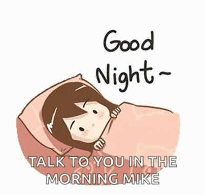 Person Laying In Bed Good Night Talk Morning Mike GIF