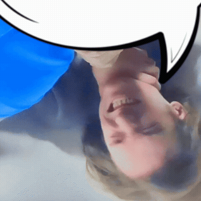 Person Laying On Back With Speech Bubble GIF