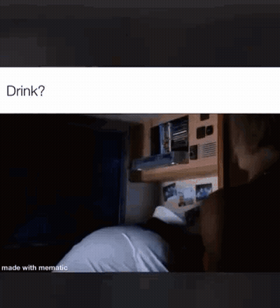 Person Laying On Bed In Dark Camper GIF