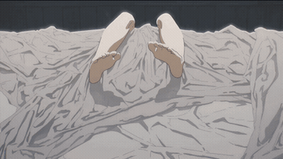 Person Laying On Bed With Feet Up GIF