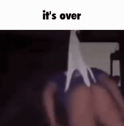 Person Laying On Bed With Star Saying It's Over GIF