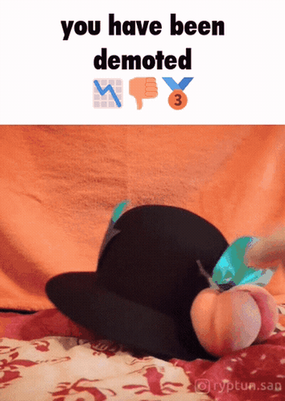 Person Laying On Bed You Have Been Demoted GIF