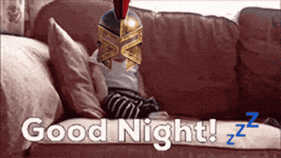 Person Laying On Couch Saying Good Night GIF