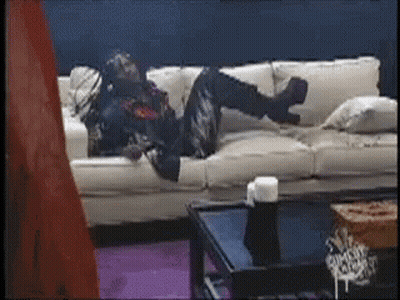 Person Laying On Couch With Feet Up GIF