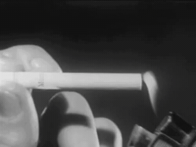 Person Lighting Cigarette GIF