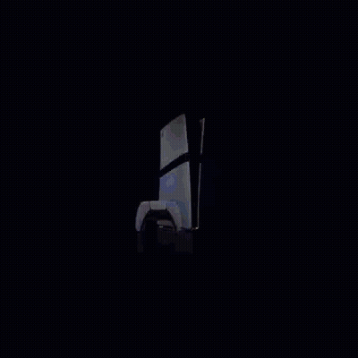Person Looking At Playstation PS5 Console GIF