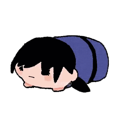 Person Lying Down Head Down Sticker