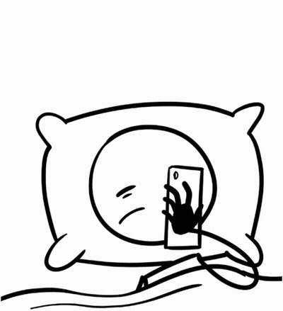 Person Lying Down With Phone On Head GIF
