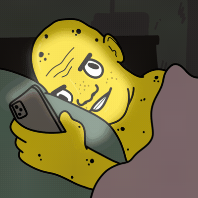 Person Lying In Bed Holding Phone GIF