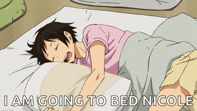 Person Lying In Bed Saying Going To Bed Nicole GIF