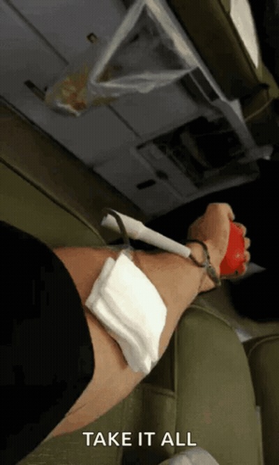 Person Lying On Couch With Bandage Take It All GIF