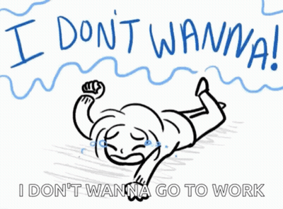 Person Lying On Floor Saying I Don T Wanna Go To Work GIF