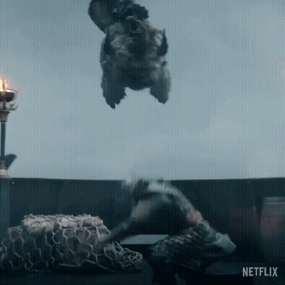 Person Lying On Ground With Netflix Logo GIF