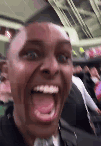 Person Making Funny Open Mouth Face GIF
