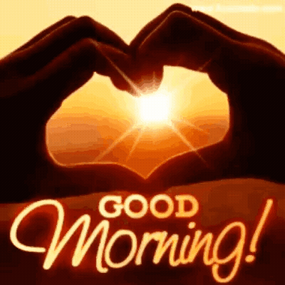 Person Making Heart Shape With Sun Shining Through GIF