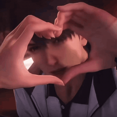 Person Making Heart With Hands GIF
