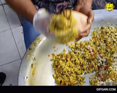 Person Mixing Food In Bowl With Gifgari.com GIF