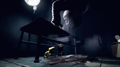 Person On Bench In Dark Room Ghost Behind GIF