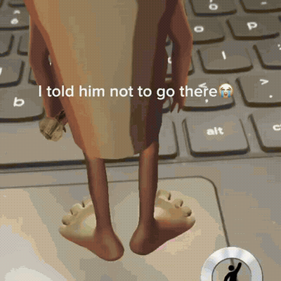 Person On Keyboard I Told Him Not To Go There GIF