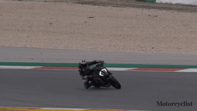 Person On Motorcycle With Word Motorcyclist GIF