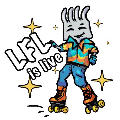 Person On Roller Skates LFL Is Live Sticker