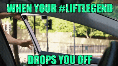 Person Opening Car Door When Your LiftLegend Drops You Off GIF