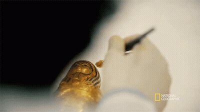 Person Painting Statue National Geographic GIF