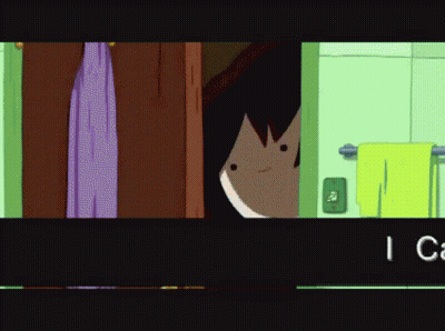 Person Peeking Out Of Door With I GIF