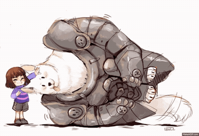 Person Petting Small Brown Dog GIF