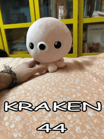 Person Petting Stuffed Octopus Kraken 44 GIF