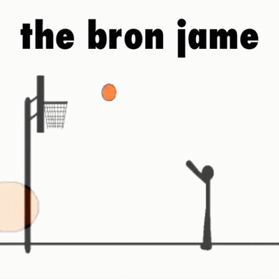 Person Playing Basketball Saying The Bron Jame GIF